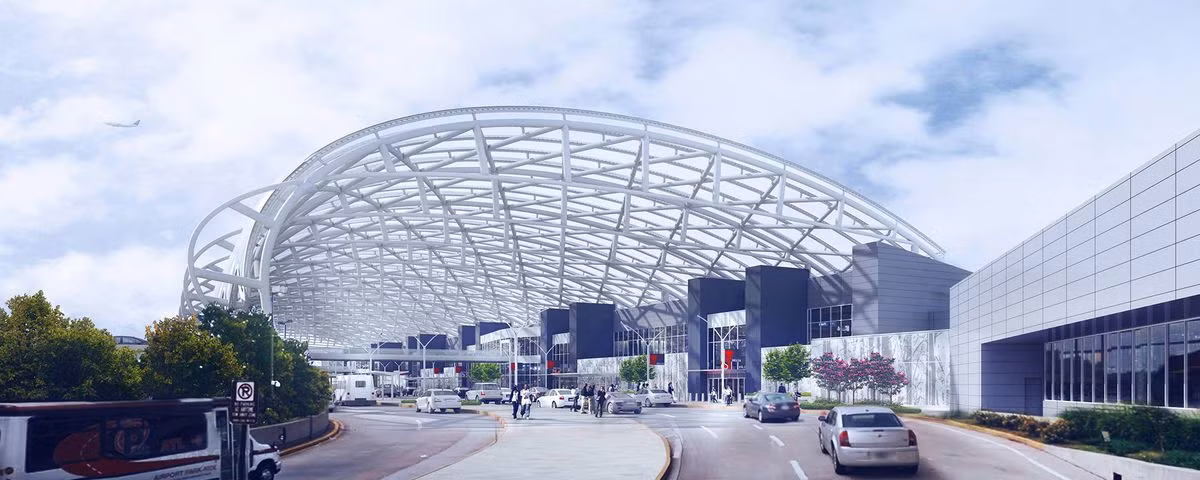 Rộng 1900 ha, sân bay Harsfield-Jackson có 5 đường băng, 192 cổng (152 cổng trong nước và 40 cổng quốc tế). Ảnh: Eater Atlanta.