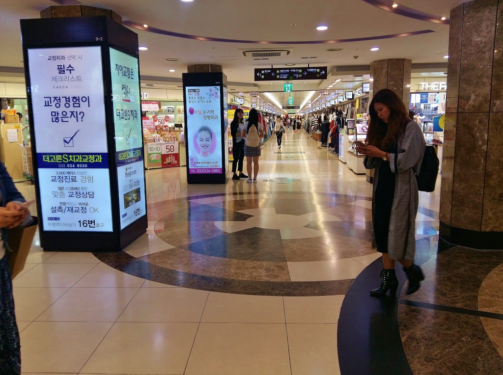 Chợ ngầm Bupyeong có tổng diện tích 31.692 m2. Tính đến ngày 19/4/2014, tổng số cửa hàng trong chợ là 1.408.