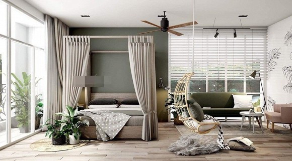 Phòng ngủ rộng thênh thang