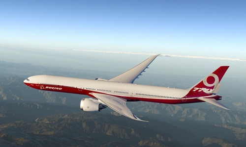 Theo giới thiệu của hãng sản xuất, Boeing 777x là dòng máy bay hai động cơ lớn nhất, hiệu quả nhất thế giới. Ảnh: Youtube.