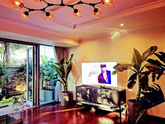 Bất cứ góc nào trong nhà của ca sĩ cũng ngập tràn cây xanh. Ảnh: Khám phá.