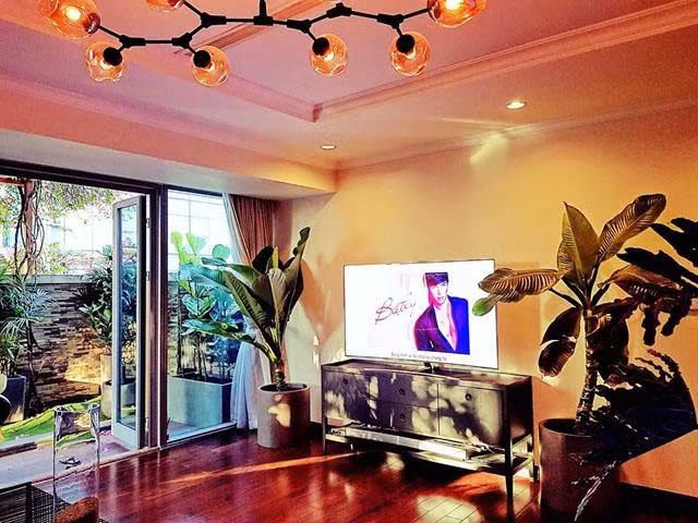 Bất cứ góc nào trong nhà của ca sĩ cũng ngập tràn cây xanh. Ảnh: Khám phá.