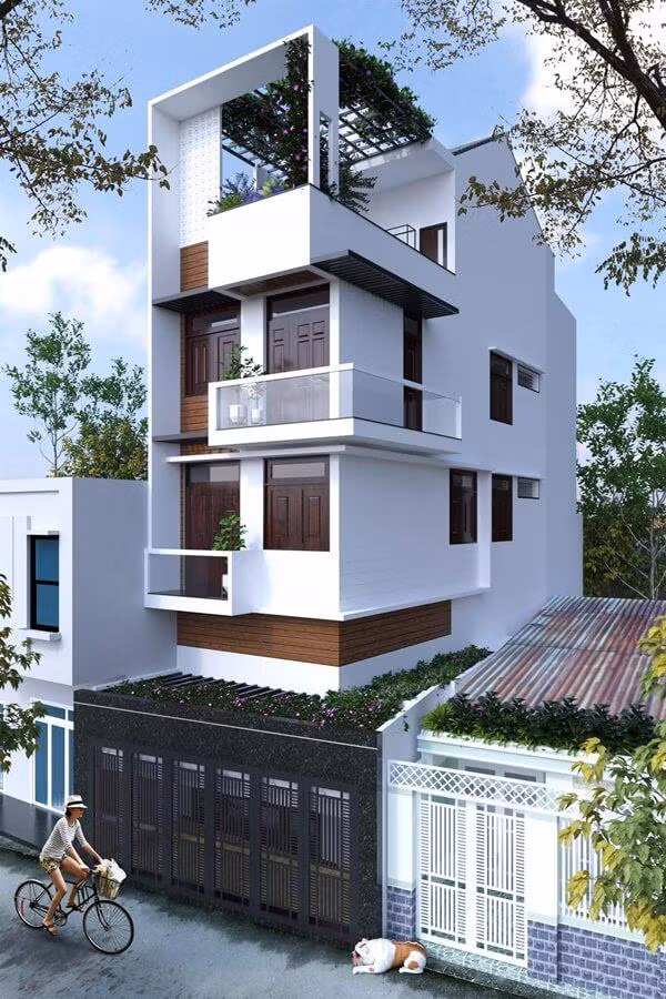 Nhà phố sở hữu vườn treo độc đáo cũng được dự đoán là xu hướng phổ biến trong năm 2019. Ảnh: Internet.