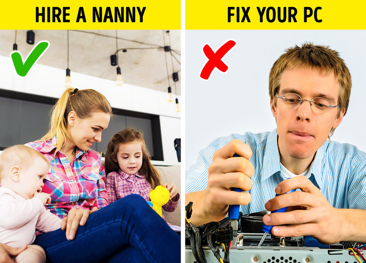 Người giàu không ngại chi tiền cho các dịch vụ giúp họ tiết kiệm thời gian. Ví dụ, mua hàng giao tận nhà, thuê giúp việc...có thể tiêu tốn nhiều tiền hơn nhưng sẽ cho họ thêm thời gian để làm những việc vui vẻ hơn.