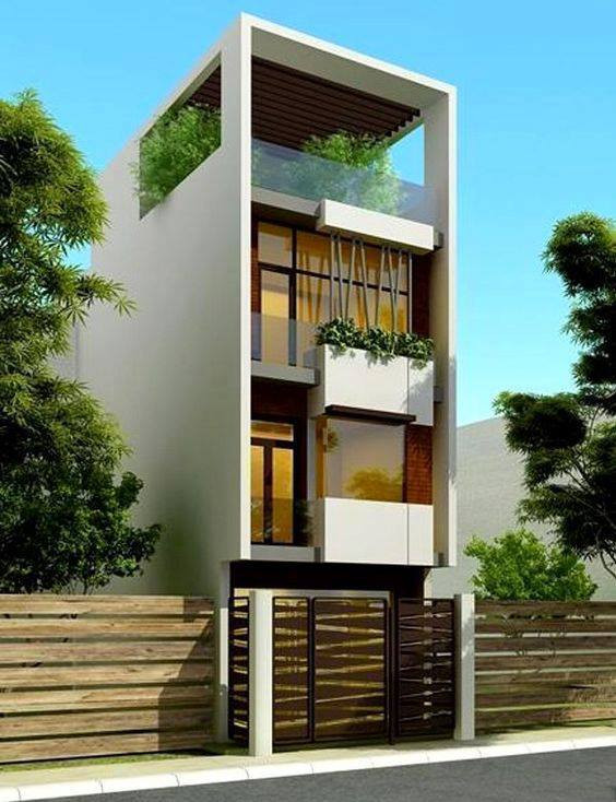 Màu sắc kết hợp hài hòa vừa thể hiện phong cách mới lạ, vừa làm nổi bật những góc cạnh bên ngoài. Ảnh: Song Phát Construction.