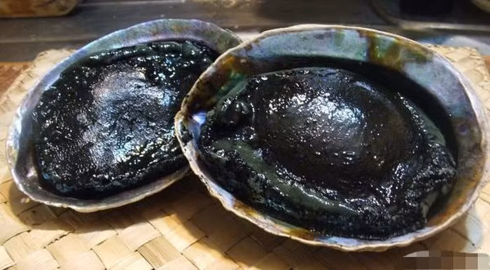 Bào ngư có chân đen, nhưng thịt thì trắng tươi ngon. Ảnh: Vietq.