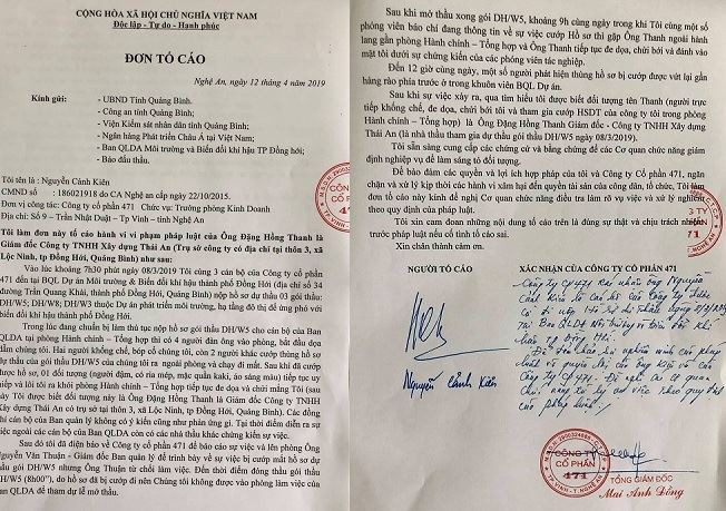 Vu cuop ho so du thau o Quang Binh: Canh sat hinh su vao cuoc-Hinh-2