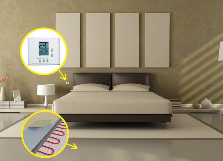 Thiết bị sưởi ấm sàn nhà được xem là hoàn hảo khi đi kèm với bộ hẹn giờ.