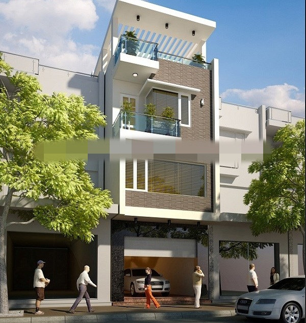 Theo thiết kế của Hàn, kiến trúc nhà ống thường có điểm chung đó là các phòng chức năng được liên kết với nhau chặt chẽ, không tách rời. Ảnh: Kientrucviet.