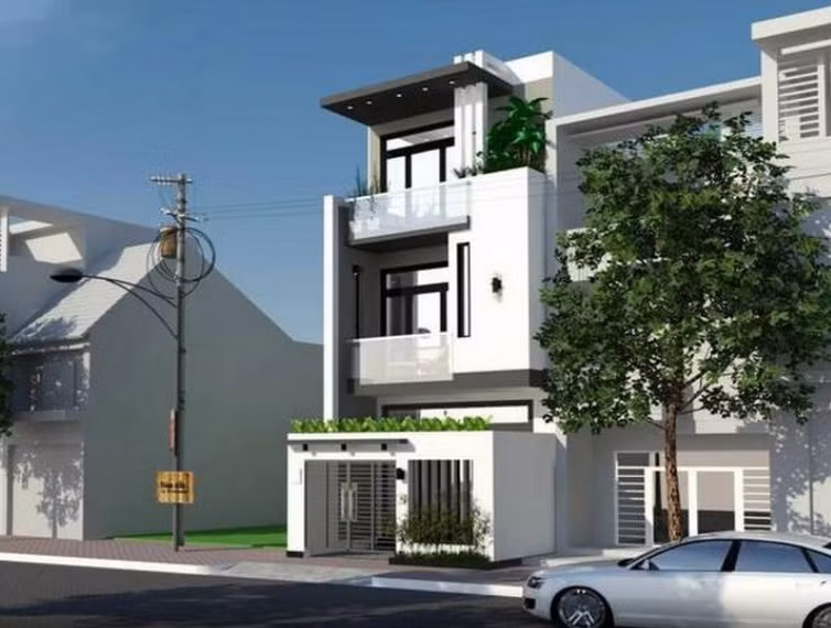 Nhà ống kiểu Hàn Quốc đơn giản và tôn trọng sâu sắc các giá trị thiên nhiên. Ảnh: Angcovat.