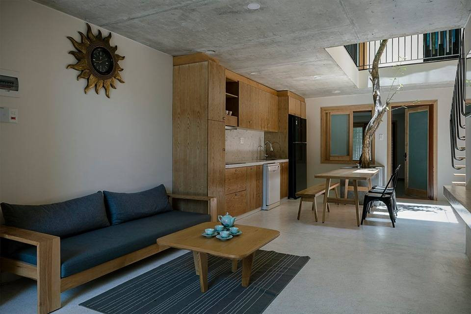 Khu vực tiếp khách thoáng đãng.