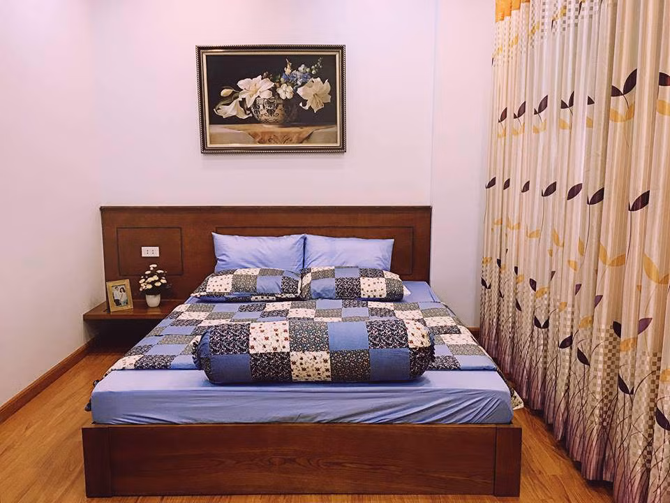 Không gian tầng 3, 4 là phòng ngủ và nhà vệ sinh.