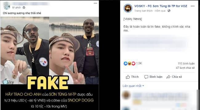 Theo Một thế giới, Sơn Tùng M-TP và Công ty M-TP Entertainment chưa lên tiếng trước tin đồn này. Song, admin fanpage VOSKY - FC Sơn Tùng M-TP for VOZ (cộng đồng fan lớn và thân thiết của Sơn Tùng M-TP) khẳng định đây là tin thất thiệt, không chính xác.