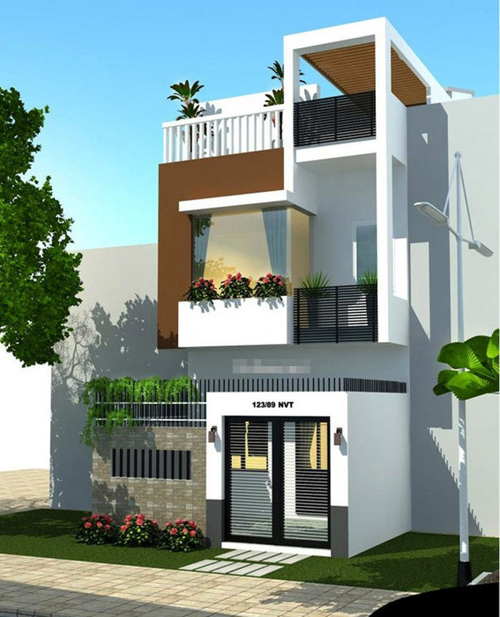 Một chút cây ở bậu cửa sổ giúp ngôi nhà thêm sức sống. Ảnh: Ktshanoi.