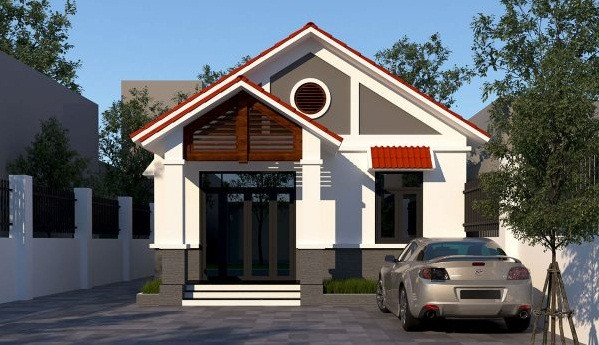 Ống khói giả tạo nên một kiểu nhà mang phong cách Châu Âu. Ảnh: Thietkethicongnhadep.