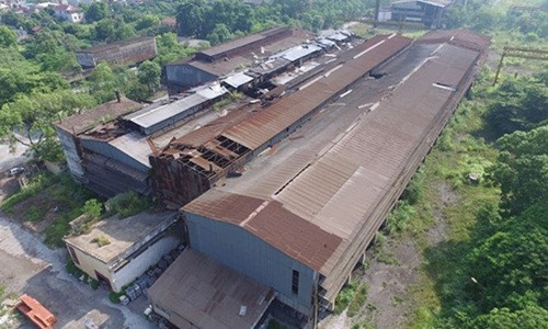 Pho TT Truong Hoa Binh chi dao kiem tra viec thu hoi dat nha may thep Gia Sang-Hinh-2