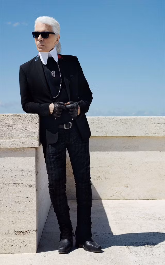 Ước tính, giá trị tài sản ròng của Karl Lagerfeld khoảng 200 triệu USD. Ảnh: Tele.
