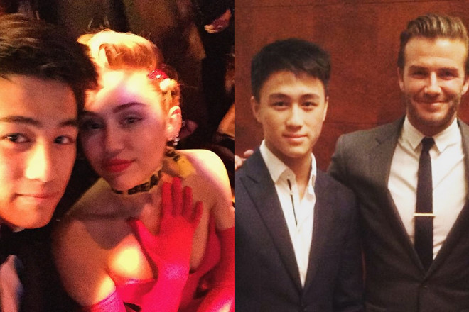 Không khó để bắt gặp chàng thiếu gia này tại những nơi dành cho người nổi tiếng.