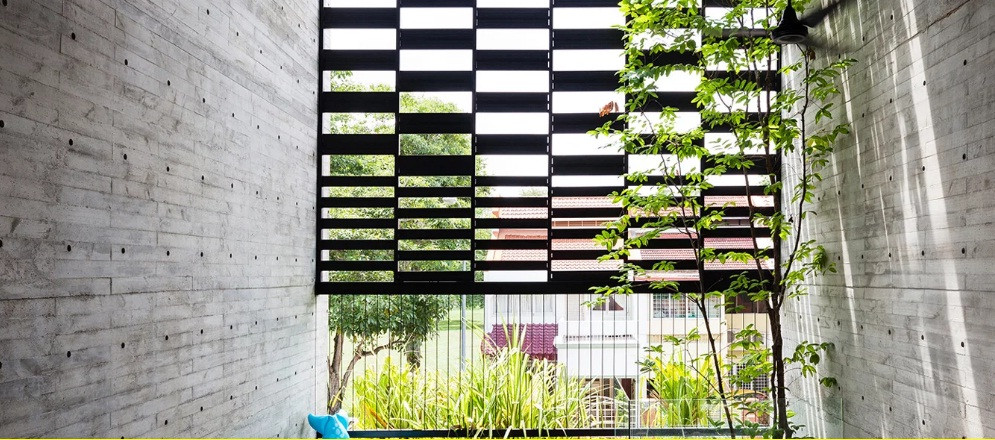 Mặt tiền sử dụng nhiều vật liệu mang đến một nguồn năng lượng tự nhiên tràn đầy sức sống. Nguồn ảnh: Designboom.