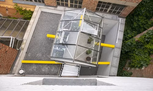 Khu vườn lơ lửng nhìn từ trên cao. Nguồn ảnh: Archdaily.