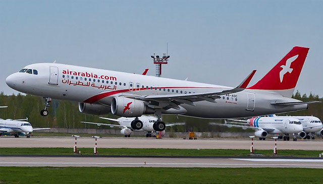 Hãng hàng không giá rẻ tốt nhất tại khu vực Trung Đông là Air Arabia (Các Tiểu vương quốc Ả Rập Thống nhất). Hãng có các tuyến đường quốc tế tới 41 điểm đến. Nguồn ảnh: Alternativeairlines.