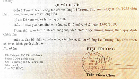 Thay giao bi to danh veo cot song hoc sinh len tieng