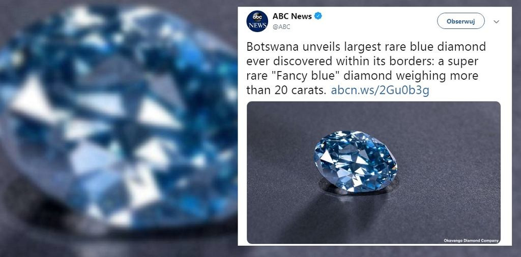 Okavango Blue cũng là viên kim cương xanh lớn nhất từng được tìm thấy ở Botswana.