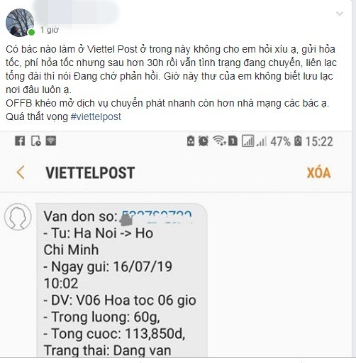 Gui hoa toc... 2 ngay moi toi va nhung lum xum cua Viettel Post