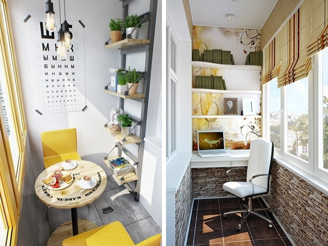 Bạn có thể biến ban công thành không gian làm việc hoặc khu vực ăn uống phù hợp.