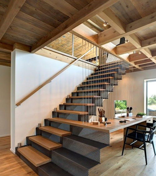 Hơn nữa, cầu thang dây cáp còn dễ dàng lau chùi vệ sinh hàng ngày. Ảnh: Cauthango.