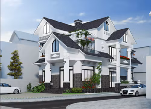 Công trình ấn tượng với kiến trúc hiện đại mang dang dấp châu Âu. Ảnh: Wedo.