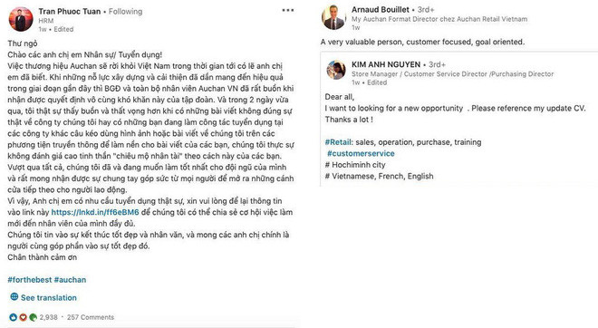 Auchan sap, sep tat bat tim viec cho nhan vien truoc khi roi VN