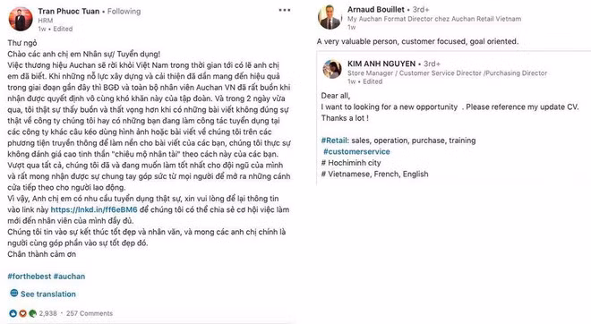 Auchan sap, sep tat bat tim viec cho nhan vien truoc khi roi VN