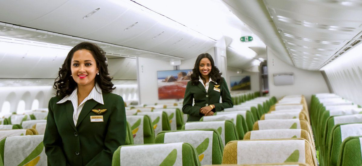 Hình ảnh các bóng hồng xinh đẹp của Ethiopian Airlines thường xuyên được đăng tải trên Twitter. Ảnh: Twitter.