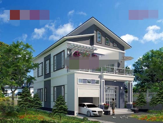 Nhà phố hiện đại sở hữu khu gara ô tô nằm bên cạnh khu phòng khách. Gara được kết nối hướng sân và cổng giúp gia chủ dễ dàng di chuyển. Ảnh: Angcovat.