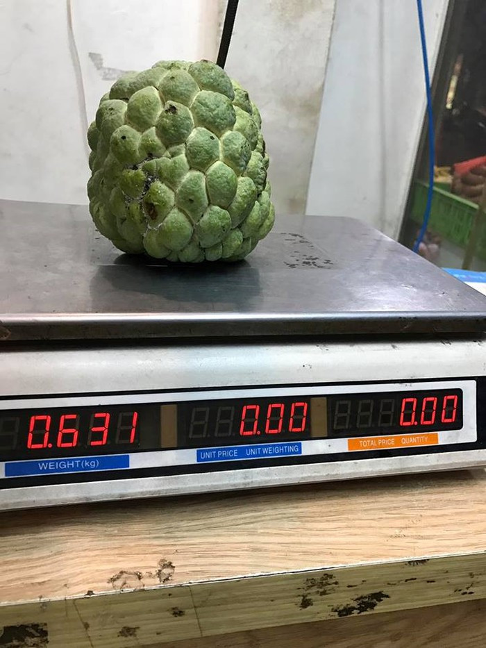 Vỏ na mỏng, màu xanh nhạt, khi chín có màu trắng sữa, thịt nhiều, ít hạt. Ảnh: Facebook.