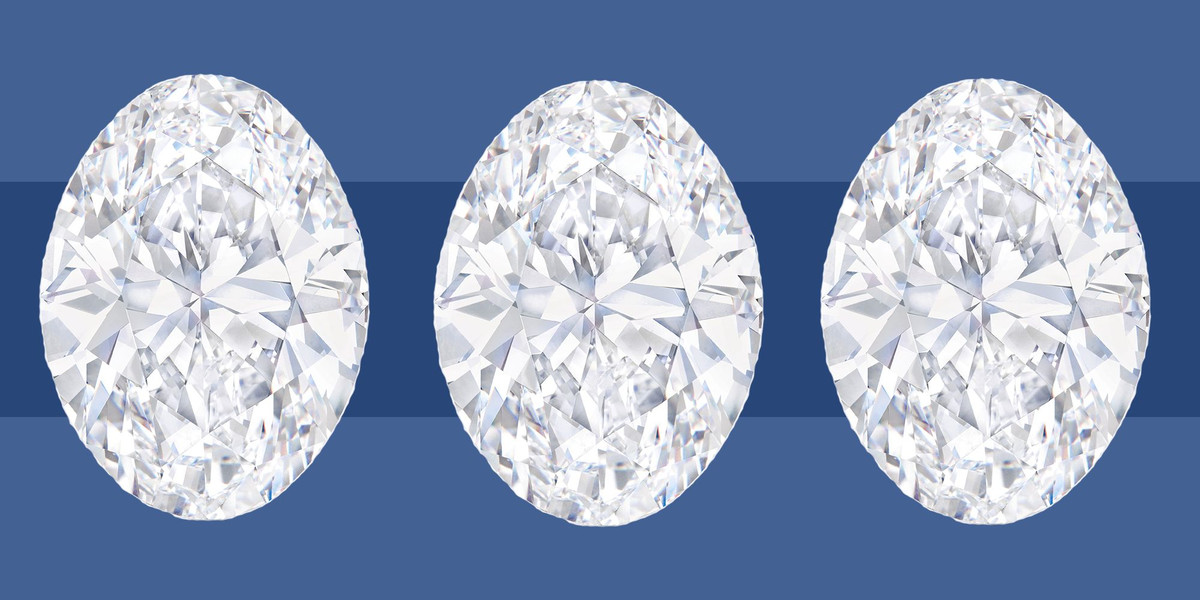 Sothbody cho biết, đây là viên kim cương bầu dục thứ 3 có trọng lượng hơn 50 carat từng được bán đấu giá. Ảnh: Town &amp; Country.