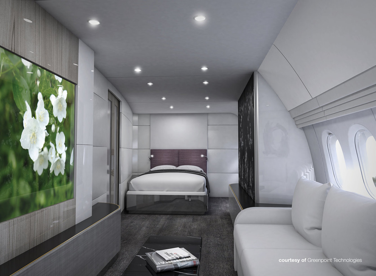 Một phòng ngủ phong cách khác dành cho khách.