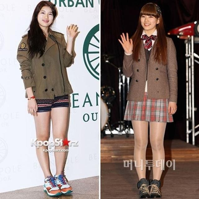 Suzy từng khổ sở vì vóc dáng tròn trịa và cặp chân kém nuột nà trong quá khứ.
