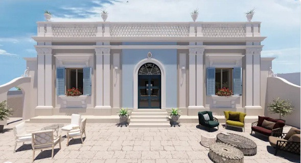 Một số thiết kế của vùng Địa Trung Hải mang những chi tiết Ả Rập như hoa văn trên cửa, hoa văn lan can. Ảnh: Home design.