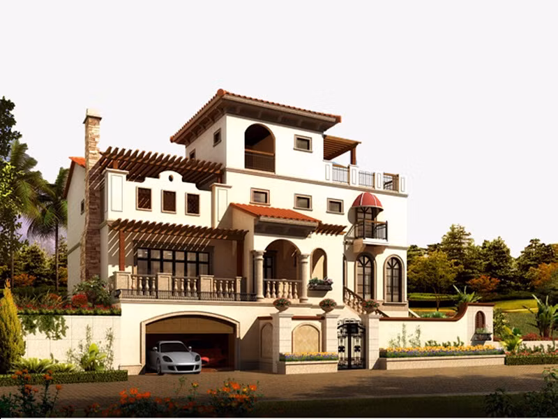 Mộc mạc nhưng sang trọng, trang nhã là tinh thần thể hiện trong các thiết kế nhà theo phong cách Địa Trung Hải. Ảnh: Angcovat.