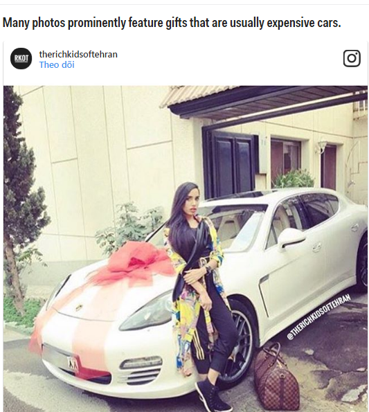 Trong khi đất nước đang phải đối mặt với lệnh trừng phạt từ phía Mỹ và tình hình kinh tế khó khăn nhất trong 40 năm thì dường như hội con nhà giàu Iran chẳng mấy quan tâm.