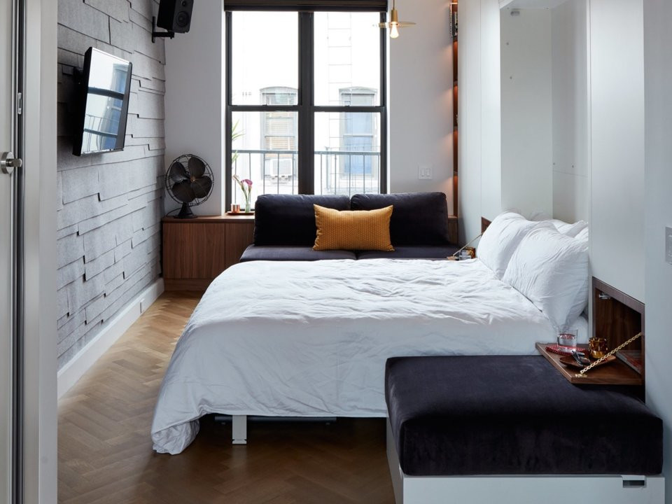 Căn phòng có thể dễ dàng sắp xếp lại theo ý muốn của gia chủ. (Ảnh: Business Insider)