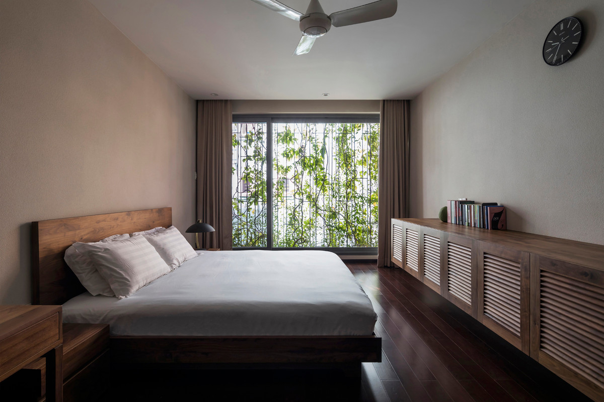 Không gian phòng ngủ yên tĩnh.