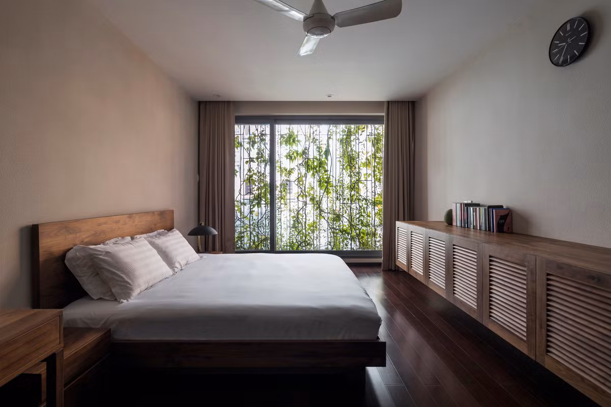 Không gian phòng ngủ yên tĩnh.
