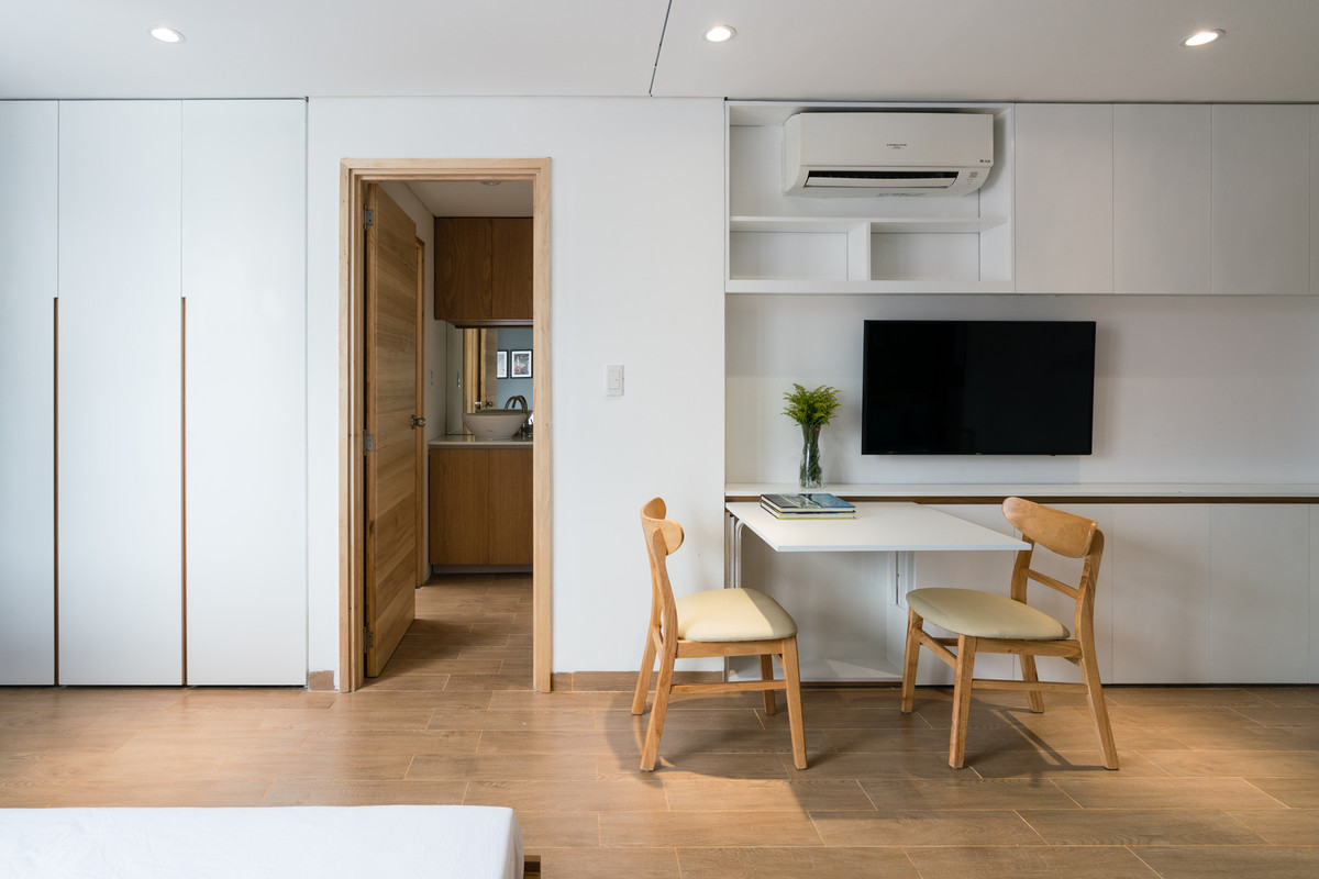 Nhằm tiết kiệm chi phí tối đa, các phòng được bố trí thông minh, gọn gàng.