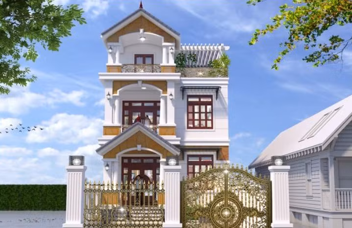 Me man 10 mau nha pho 7x12m dep kieu sa