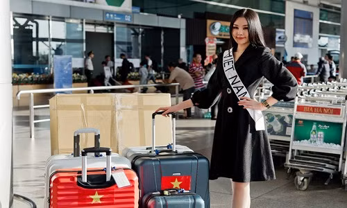 Bat chap lum xum, Le Au Ngan Anh len duong di thi Hoa hau Lien luc dia-Hinh-2