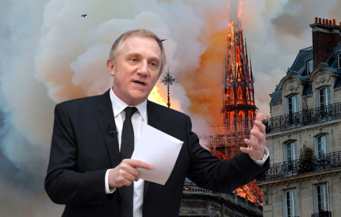 Trước việc nhà thờ Đức Bà ở thủ đô Paris bị thiêu rụi, tỷ phú Pháp Francois-Henri Pinault tuyên bố sẽ tài trợ 113 triệu USD để hỗ trợ xây dựng lại công trình này. Ảnh: Getty Image.