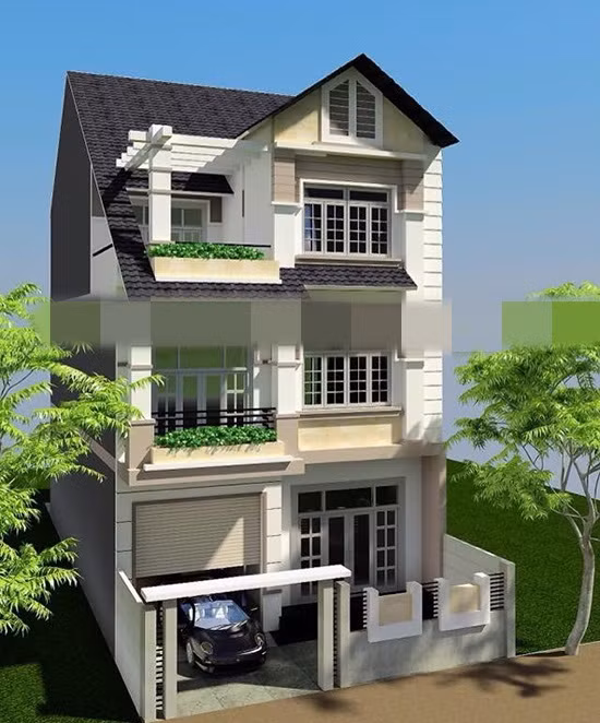  Nhà phố thiết kế theo phong cách hiện đại với các đường nét độc đáo, mang tính chất sáng tạo. Ảnh: Houseland.